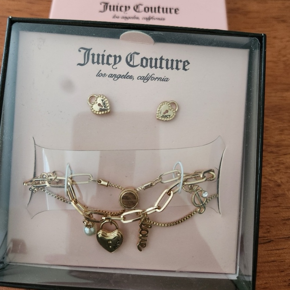 Brand New Juicy Couture Bracelet/Earring Set.